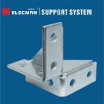 Double Wing 8 Hole Gussetted Strut Channel Connectors Wall Bracket Galvanized