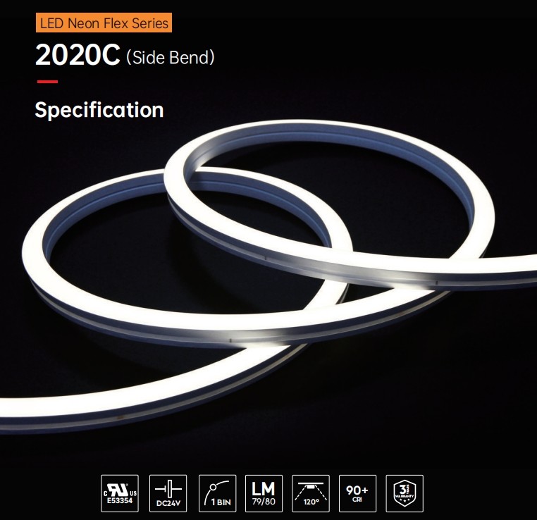 12W 15W Custom Side Bend LED Strip CV Or DMX512 Flexible Led Strips Support OEM