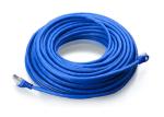 Blue FTP Cat6A Cable , Customized Length 4 Pair Twisted Shielded Cable