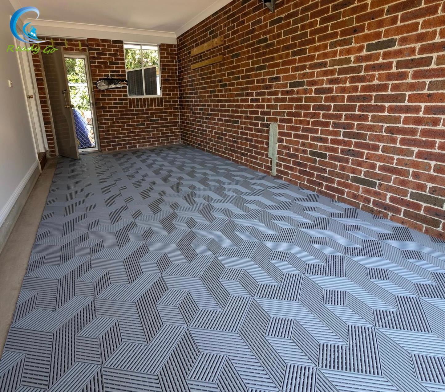 Black Interlocking Garage Tile With 15.75 X 15.75 Inches And Load Capacity 25