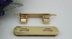 Classic design light gold purse double twist turn metal locks
