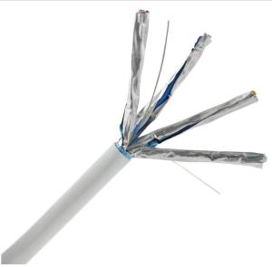 Quality 23AWG 0.56mm Cat6a Cable 305m , 1000ft Cat6a Network Cable PVC LSZH Jacket wholesale