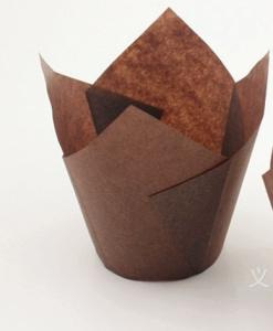Quality Chocolate Brown Cake tulip cup/Pink Tulip Muffin Wrappers wholesale wholesale