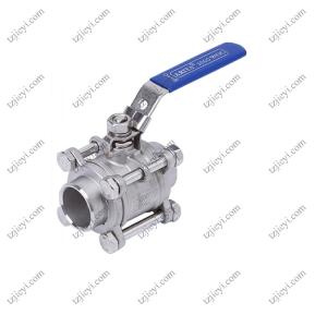 Quality Butt Welding End Connection Pieces Stainless Steel 3 Piece Water Ball Valve wholesale