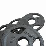 Plating Coated 5kg Barbell Plates , Dia395mm Cast Iron Gym Plates
