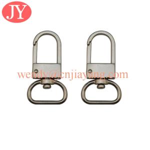 Quality jiayang nickle free and lead free plating bag accessory metal swivel snap hook wholesale