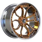 VIA Two Piece Forged Wheels Bronze Center ET25 5x120 20 Inch