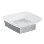 Stainless Steel Soap Dish Holders Glass Wall Mounted Bathroom Accessories