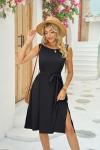 Summer Sleeveless Floral Casual Dress United States MID Long Sundress