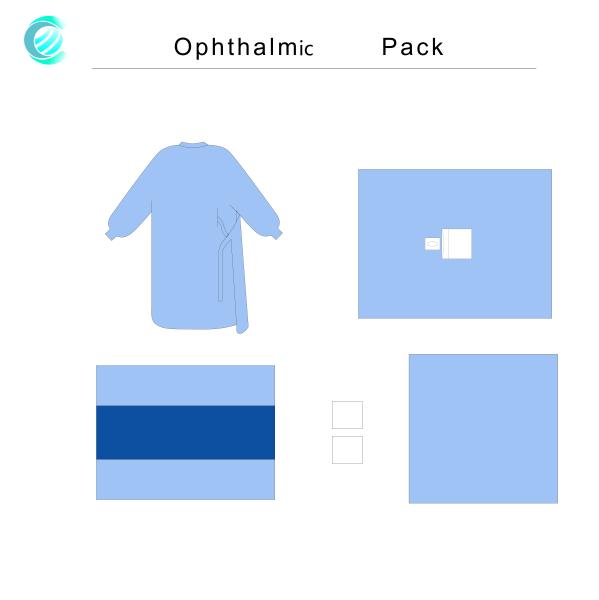 Cheap SMS Disposable Eye Surgical Drape Pack Universal Ophthalmic EN 13795 for sale