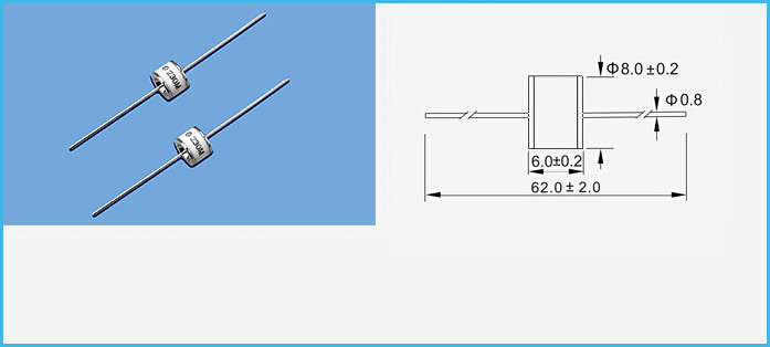 SMD 3 Gas 3 Pin GDT Discharge Tube 230V 20% 10kA Gas Tube Arrester