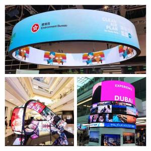Quality Indoor 320X160mm Soft Flexible LED Screen Display Cylindrical LED Display wholesale