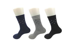 Quality Black OEM Service Cotton Dress Socks With Fiber / Cashmere / Organic Cotton wholesale