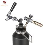 64OZ 2L Black Beer Growler Dispenser Tap Kit Vacuum Insulated