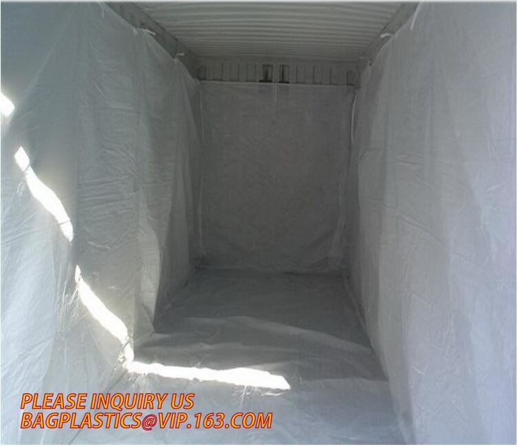 40 foot multifuction perfessional bulk container dry liners, 20 or 40 foot white flexible bulk container liners, bagease