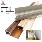 Bullnose Aluminum Step Edge Trim Anodized Extruded Aluminum Stair Nosing