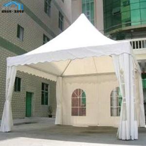 Quality Outdoor Pagoda Canopy Tent with Polyester Fabric Sidewalls 10ft by 10ft wholesale