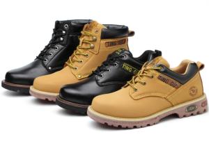 Quality Construction Workers Safety Shoes Anti Smashing And Anti Stab Boots High Top British Martin Boots wholesale