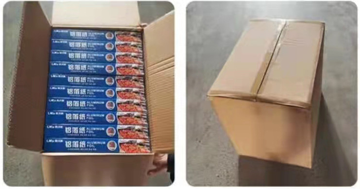Household 8011 Aluminium Foil Roll 0.010-0.2mm Thickness Die Cut