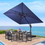 Outdoor Furniture Aluminum Frame Waterproof Cantilever Garden Beach Patio Sun