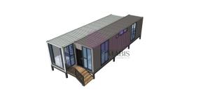 China Prebuilt Container Homes Fully Furnished Mobil 40 Feet Shipping Container Home on sale