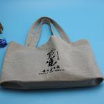 Plain Custom Jute Shopping Tote Bag Printed Logo Lightweight For Women