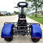 2000w Electric Moped Bike 3 Wheel Fat Tire Brushless Dc Motor