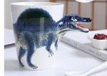 Three Dimensional Animal Handle Dinosaur 3D Ceramic Mugs