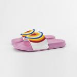 Girls Rainbow loving Heart antislip Beach / Pool / Shower Room EVA Slide Sandals