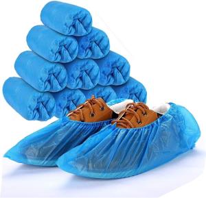 Quality Waterproof Slip Resistant Durable CPE Plastic Disposable Shoe Boot Cover for Hospital wholesale