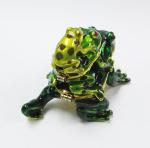 Baby Mum Frog trinket jewelry box Pewter Frog Trinket Box Jewelry Box