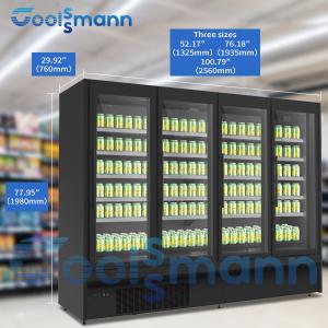 Quality Glass Door Beverage Display Fridge Plug In Automatic Defrosting Glass Door Cooler For Beverage wholesale