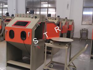 Quality Cabinet Small Sand Blasting Machine / Small Metal Parts Automatic Sandblaster wholesale