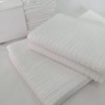 100% Cotton 44g/Pc White Face Towels