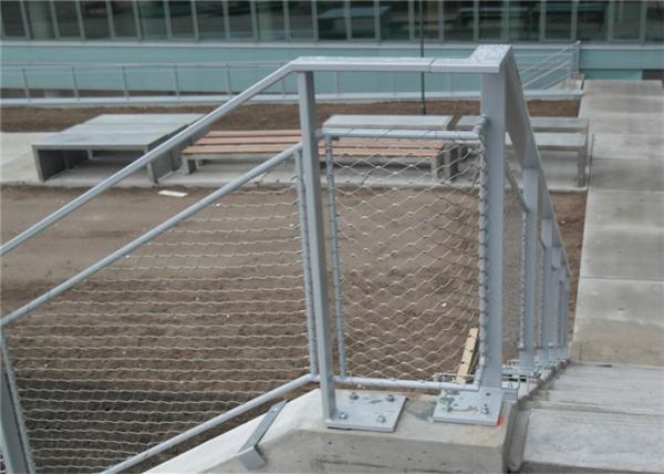50*50mm 316 Grade Steel Cable Netting Railing Safety Mesh For Bridge