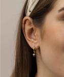 Versatile Gold Heart Drop Earrings