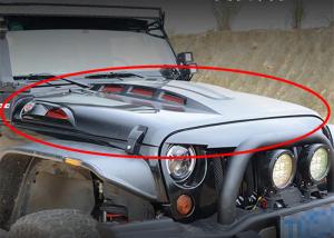 Quality Avenger Style Hood With Functional Vents For 2007-2017 Jeep Wrangler JK wholesale