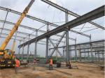 Customized Steel Structure Workshop Building , Prefabricated Light Metal Frame