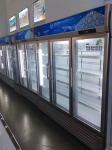 Double Glass Door Refrigerator Gold Series Multi Layer Commercial