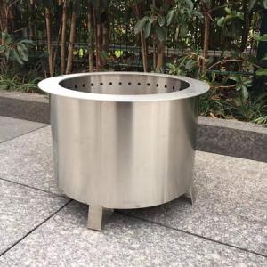 Quality Double Wall 18 Inch Stainless Steel Fire Pit Smokeless 45.5cm Outdoor Smokeless Stove wholesale