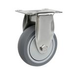 Trolley Furniture Swivel Caster Wheel with 32mm Thickness TPR Soft Grey Rubber