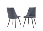 Durable 0.2CBM 490mm 970mm Leather Metal Dining Chair