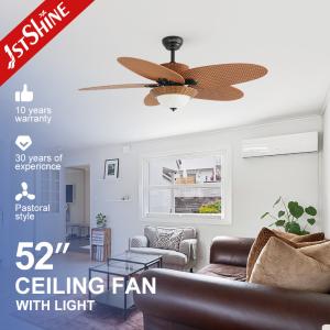Quality Low Noise 5 Blades Energy Saving Ceiling Fan With Led Light Large Airflow wholesale