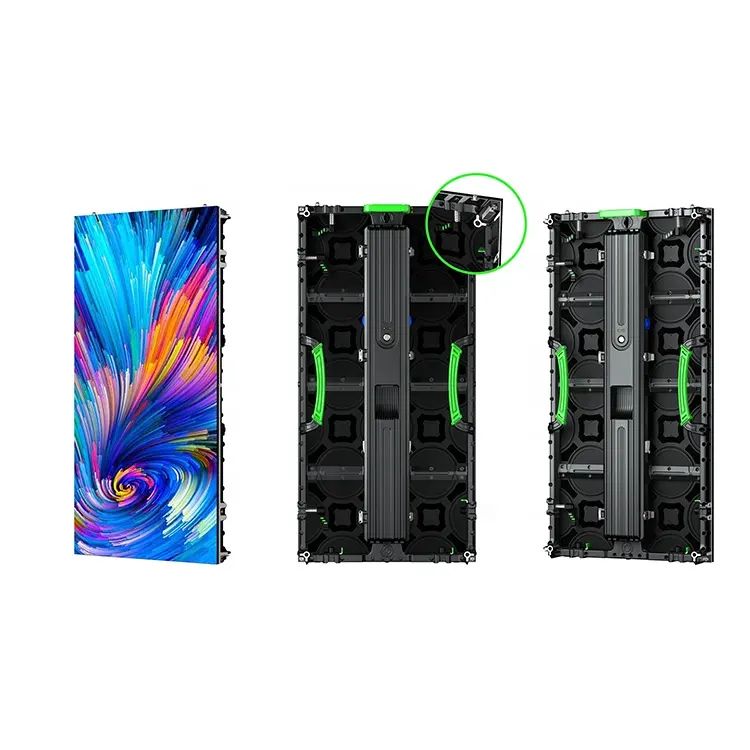 Led Wall Screen Rental Large Poster LED Screen Full Color 140° View Angle P4.81 Video Wall Panel Flight Case
