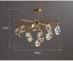 Modern Diamond Crystal Chandelier In Living Room minimalist chandelier(WH-CY-193