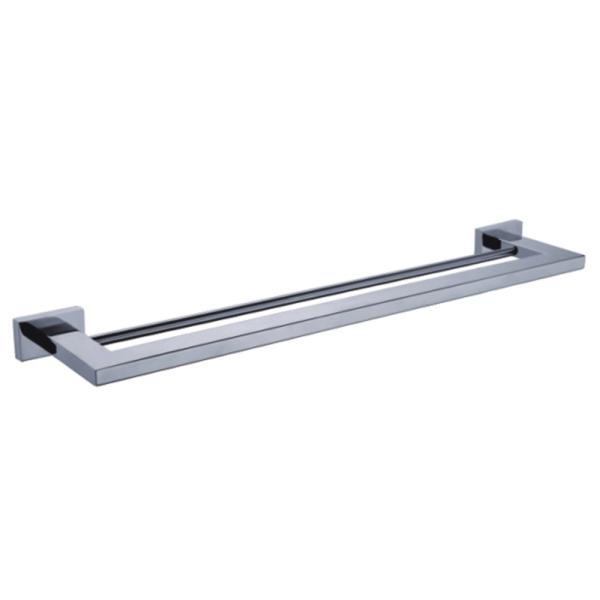 Custom Design Square Style Wall Mounted Stainless Steel Double Bathroom Towel