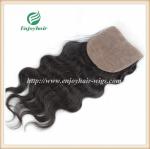 Silk top closure5''x5'' brazilian virgin hair natural color body wave 10''-24''L