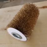 Metal Rotary Industrial Cylindrical Brush Roller For Conveyor Belt Cleaning