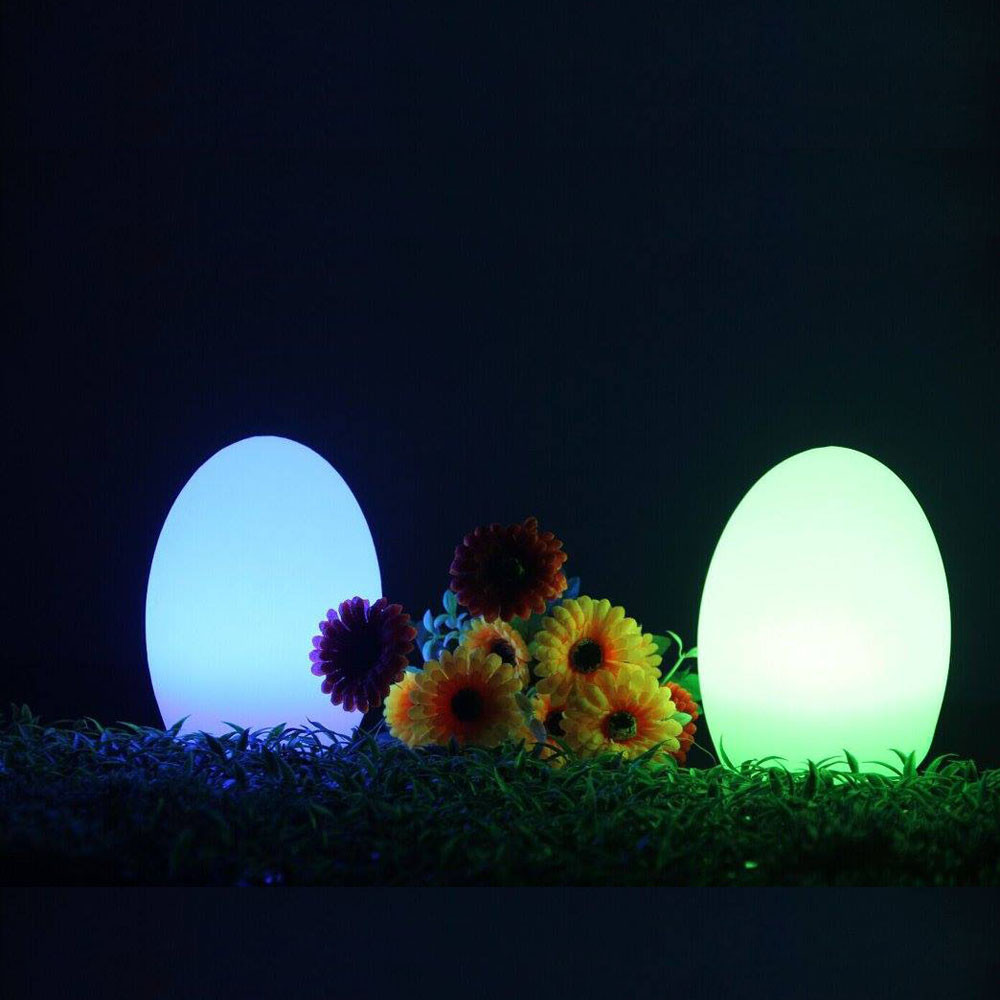 IP65 Waterproof Egg Shaped LED Lights Rechargeable For Christmas Decoration