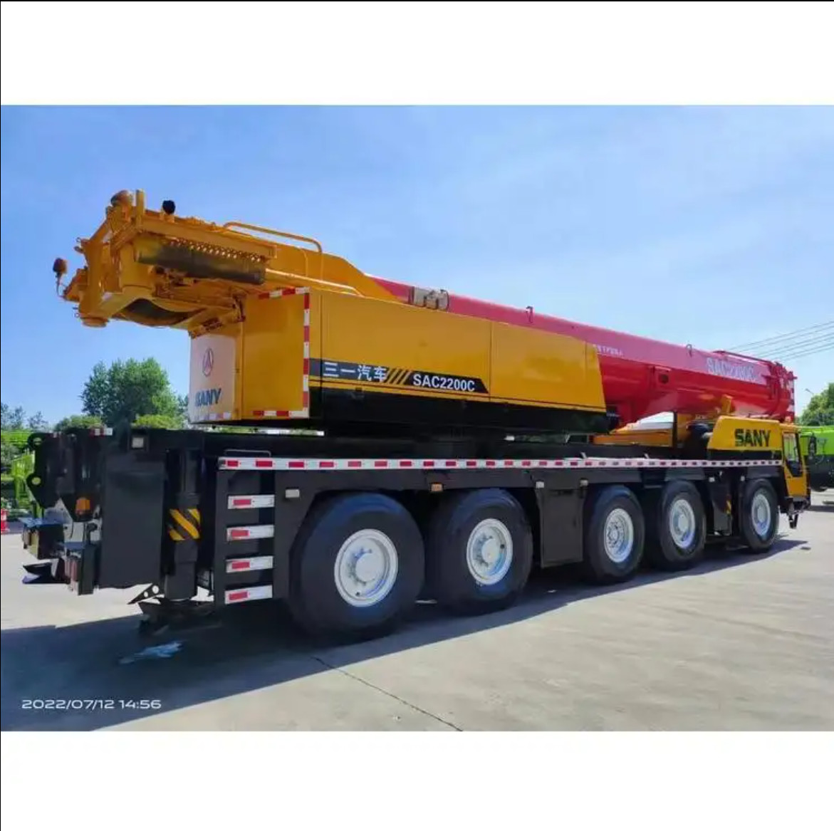 Sany 220T Rough Terrain Used Truck Mounted Mobile Crane With Spare Parts For Sale